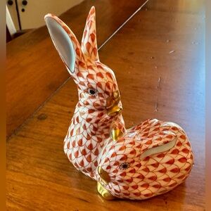 Herend porcelain brown bunny